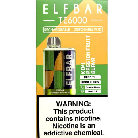 Elfbar TE6000 - Kiwi Passion Fruit Guava
