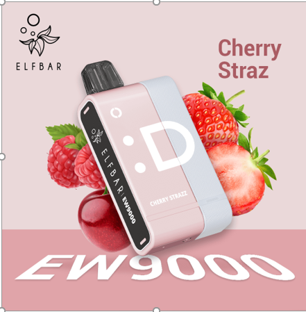 Elfbar EWB9000 - Cherry Strazz (Refil com bateria)