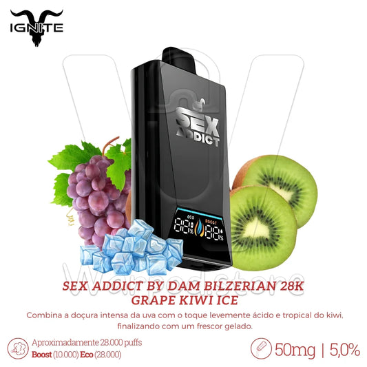 Ignite Sex Addict 28k - Grape Kiwi Ice
