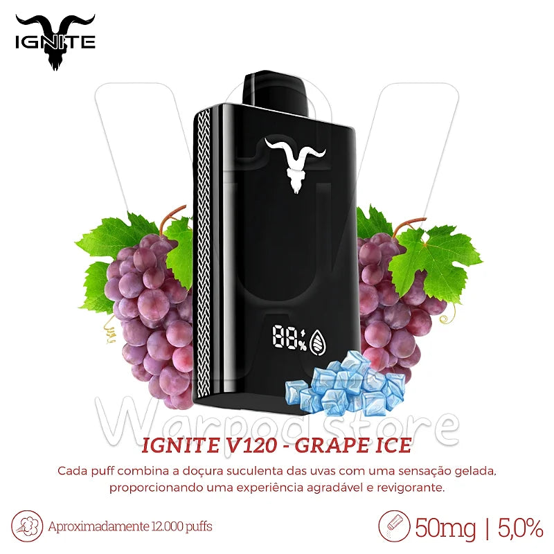 Ignite V120 12.000 - Grape Ice
