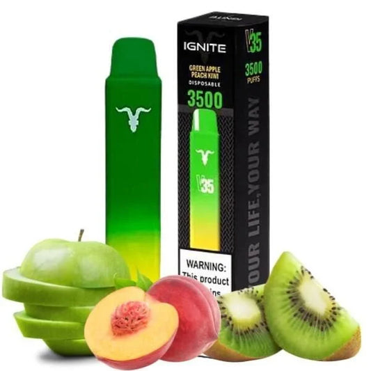 Ignite v35 - Green Apple Peach kiwi